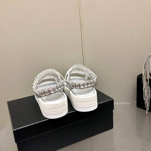 Chanel Women's Sandals Chanel Slippers Lambskin C90188 - 35 - View 9
