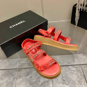 Chanel Women's Sandals Chanel Slippers Lambskin C90189 - 35 - View 8