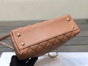 Chanel A92991 Large Flap Bag With Top Handle handBag Brown - Default Title - View 6