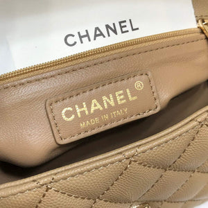 Chanel A92991 Large Flap Bag With Top Handle handBag Apricot - Default Title - View 8