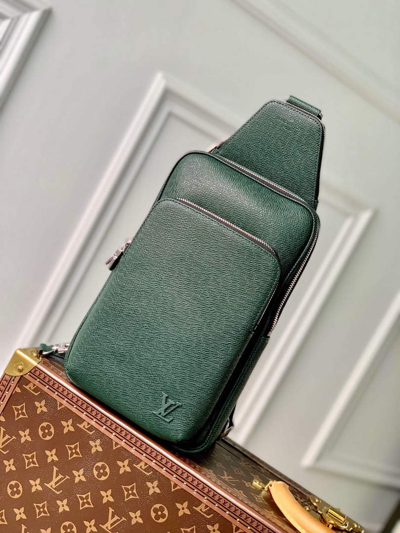 LV M30860 Louis Vuitton Avenue Sling Bag Green - Default Title - View 1