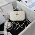 Chanel AP2634 Small Vanity with Chain Bag White - Default Title - View 1