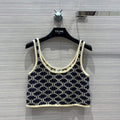 Celine Technical Jersey Bra Top Vest C90031 - Black / S - View 1