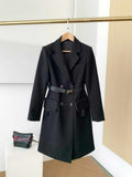 Prada Women's Clothing Single-Breasted Jacket Black 88030
