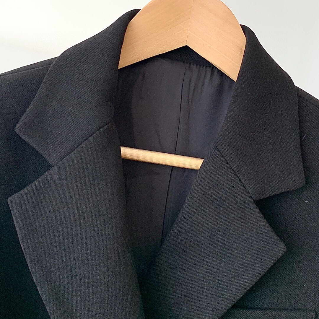 Prada Women's Clothing Single-Breasted Jacket Black 88030