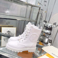 Louis Vuitton Women's Shoes 1A94Q5 White Territory Flat Ranger 2022 Collection - 35 - View 1