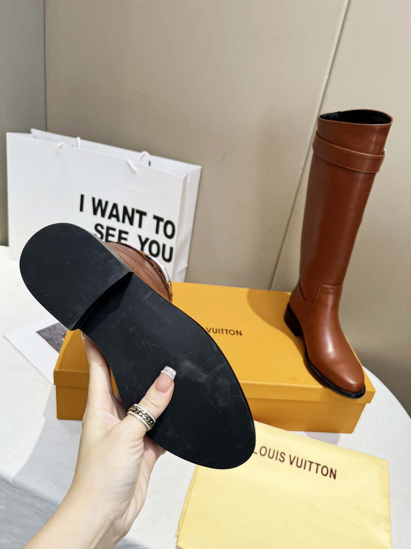 Louis Vuitton Women's Shoes 1AABES Westside Flat High Boots 2022 Collection 002
