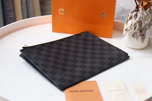 LV N60113 Louis Vuitton Pochette Joule GM Clutch Bag Damier Graphite - luxibagsmall