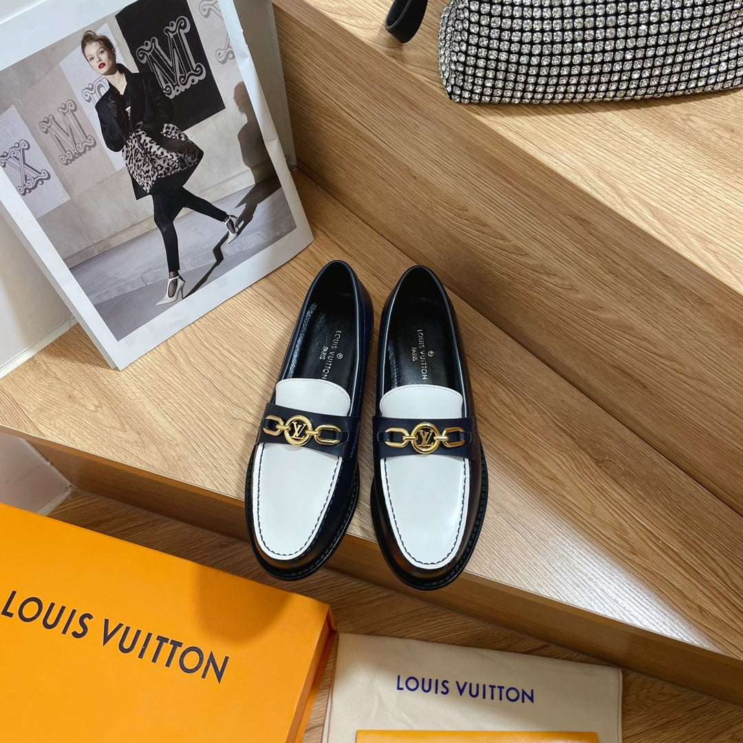 Louis Vuitton Women's Shoes 1AACXY Chess Flat Loafers 184001 - 35 - View 1