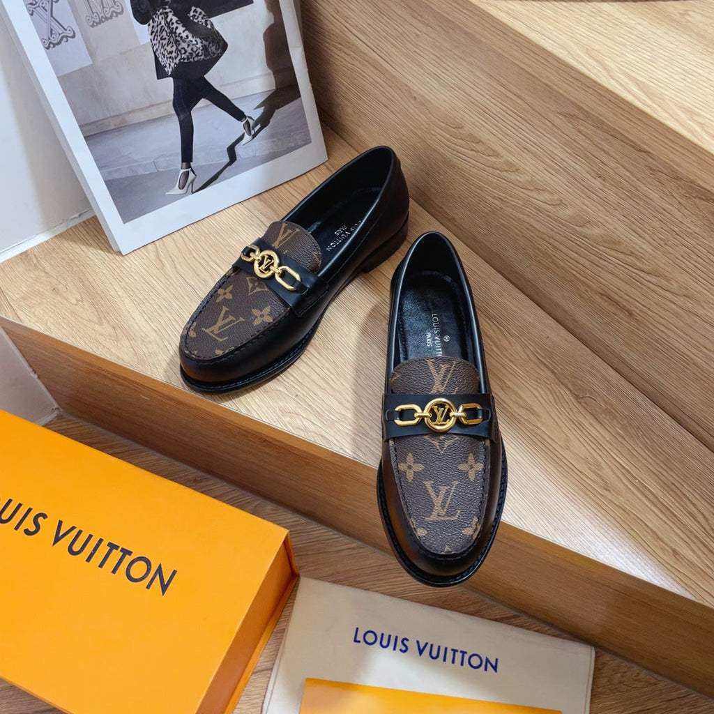 Louis Vuitton - Women's Shoes 1AACXY Chess Flat Loafers 184002