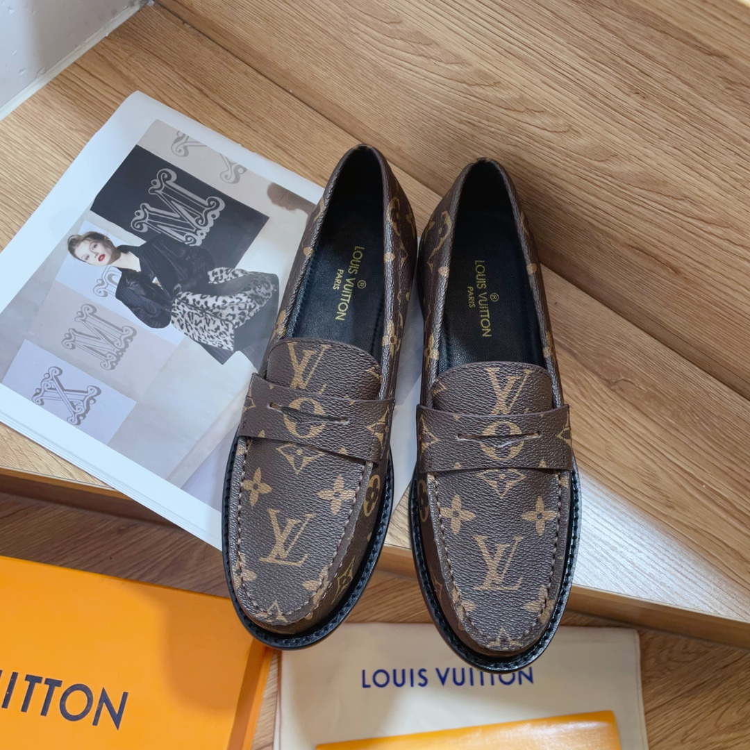 Louis Vuitton Women's Shoes 1AACXY Chess Flat Loafers 183999 - 35 - View 1