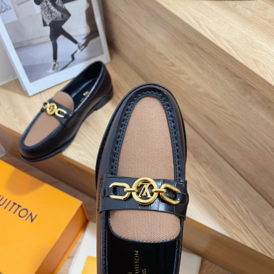 Louis Vuitton Women's Shoes 1AACXY Chess Flat Loafers 184003 - 35 - View 2