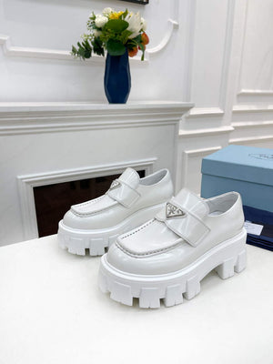 Prada 1D663M Monolith pointy brushed leather loafers P91181 - 34 - View 1