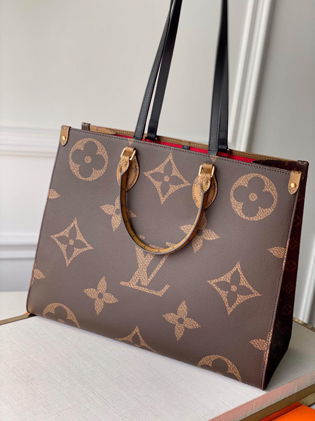 LV M45321 Louis Vuitton Onthego MM Bag M45320 Monogram and Monogram Reverse - Default Title - View 10