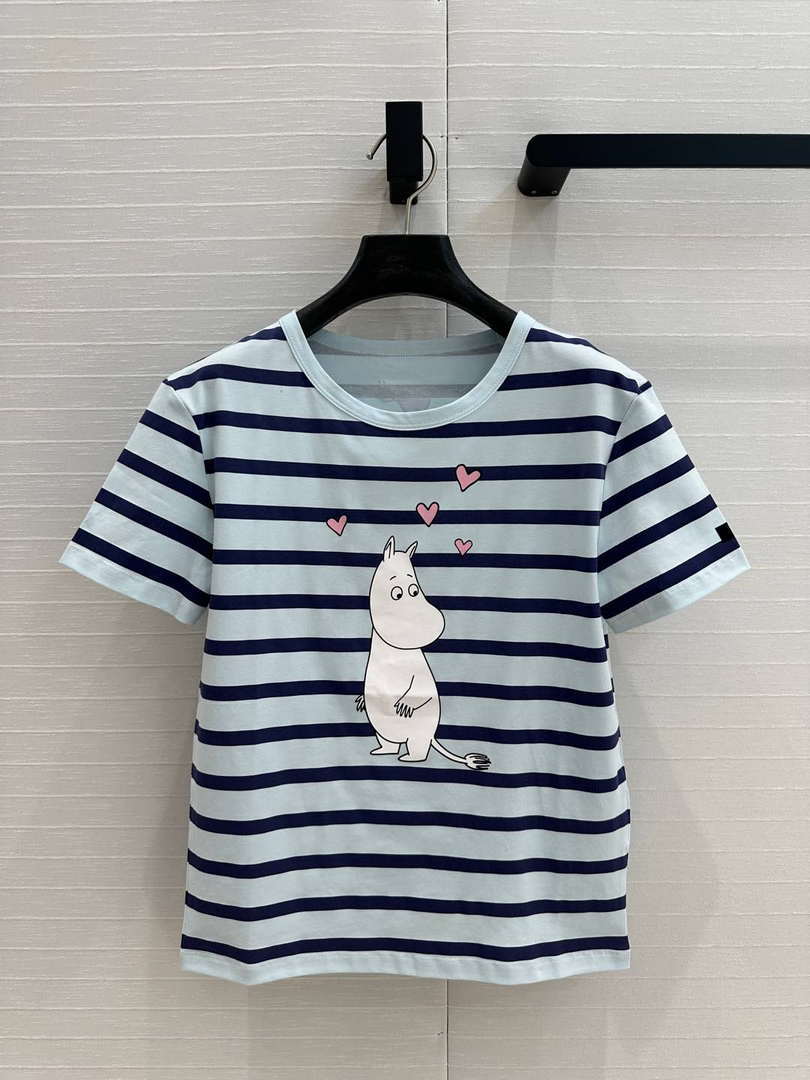 Acnestudios and Moomin  Women's T-shirt Fashion Clothing A90001