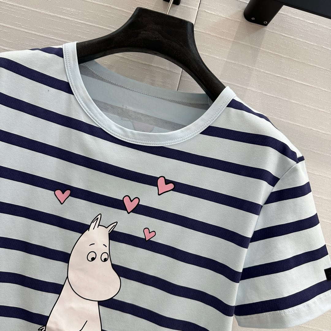 Acnestudios and Moomin  Women's T-shirt Fashion Clothing A90001