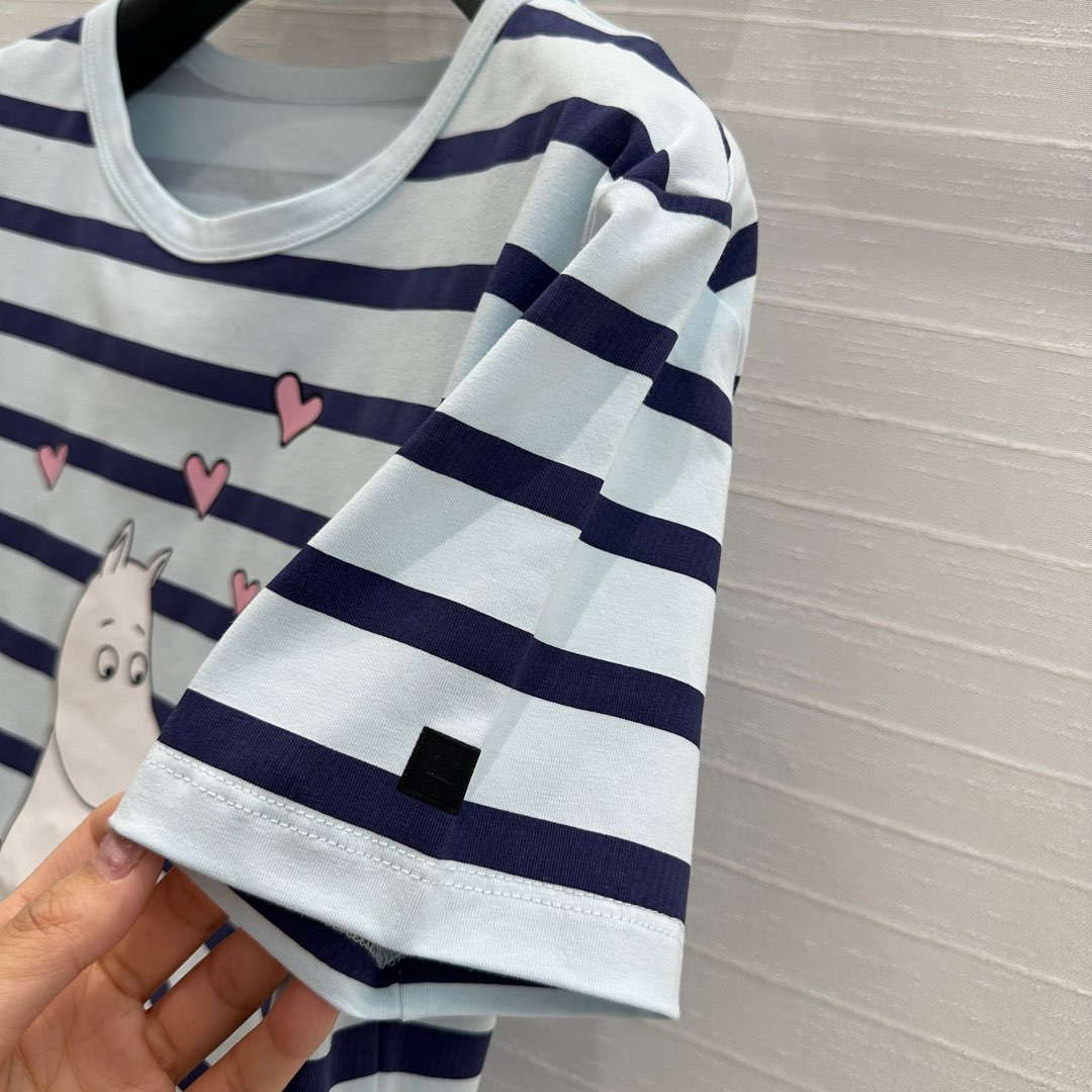Acnestudios and Moomin  Women's T-shirt Fashion Clothing A90001