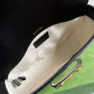 Adidas x Gucci 658574 Horsebit 1955 mini bag black and white leather - Default Title - View 8