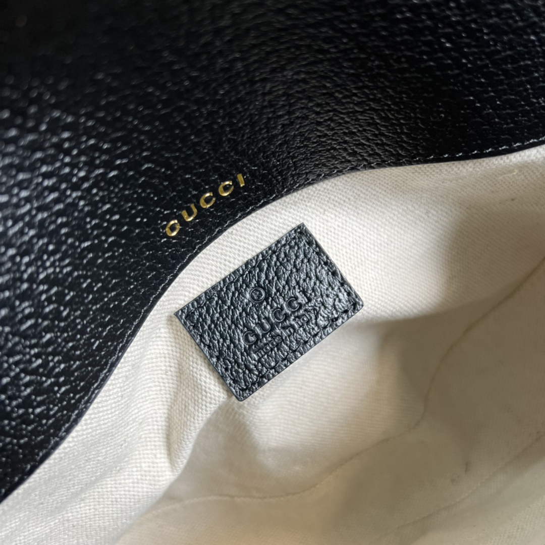 Adidas x Gucci 658574 Horsebit 1955 mini bag black and white leather - Default Title - View 9