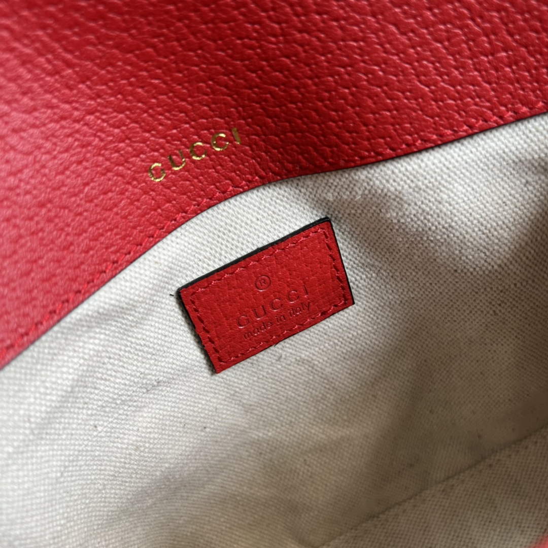 Adidas x Gucci 658574 Horsebit 1955 mini bag red and white leather