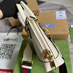 Adidas  x Gucci 677212 Horsebit 1955 mini bag white and Black leather - Default Title - View 4