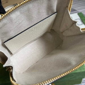 Adidas  x Gucci 677212 Horsebit 1955 mini bag white and Black leather - Default Title - View 9