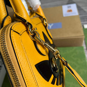 Adidas x Gucci 677212 Horsebit 1955 mini bag Yellow and black leather - Default Title - View 6
