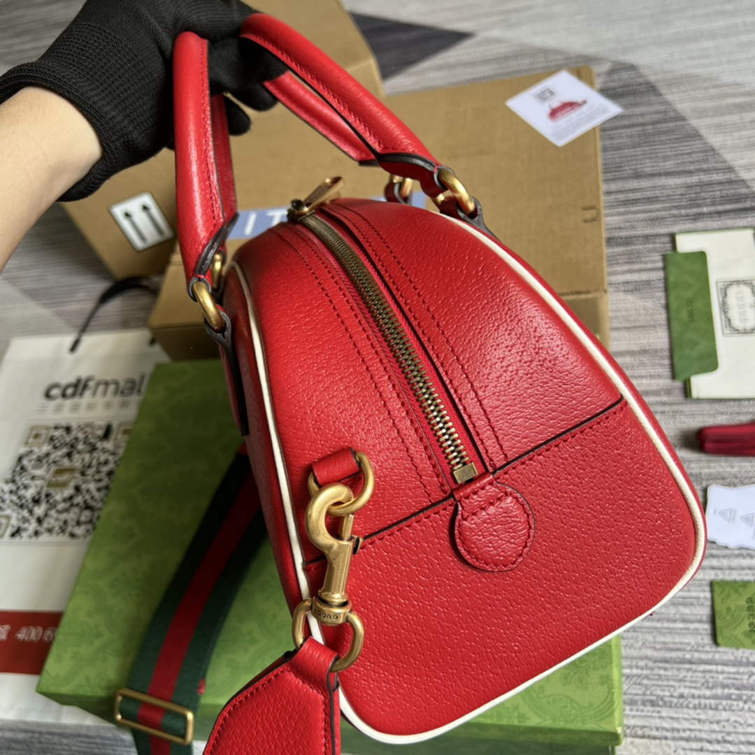 Adidas x Gucci 702397 mini duffle bag Red - Default Title - View 4