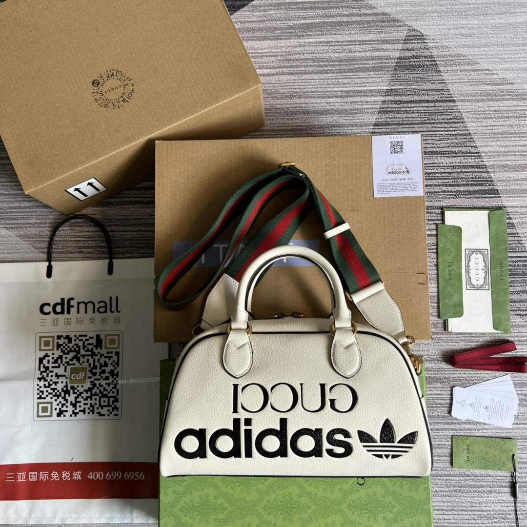 Adidas x Gucci 702397 mini duffle bag White - Default Title - View 2
