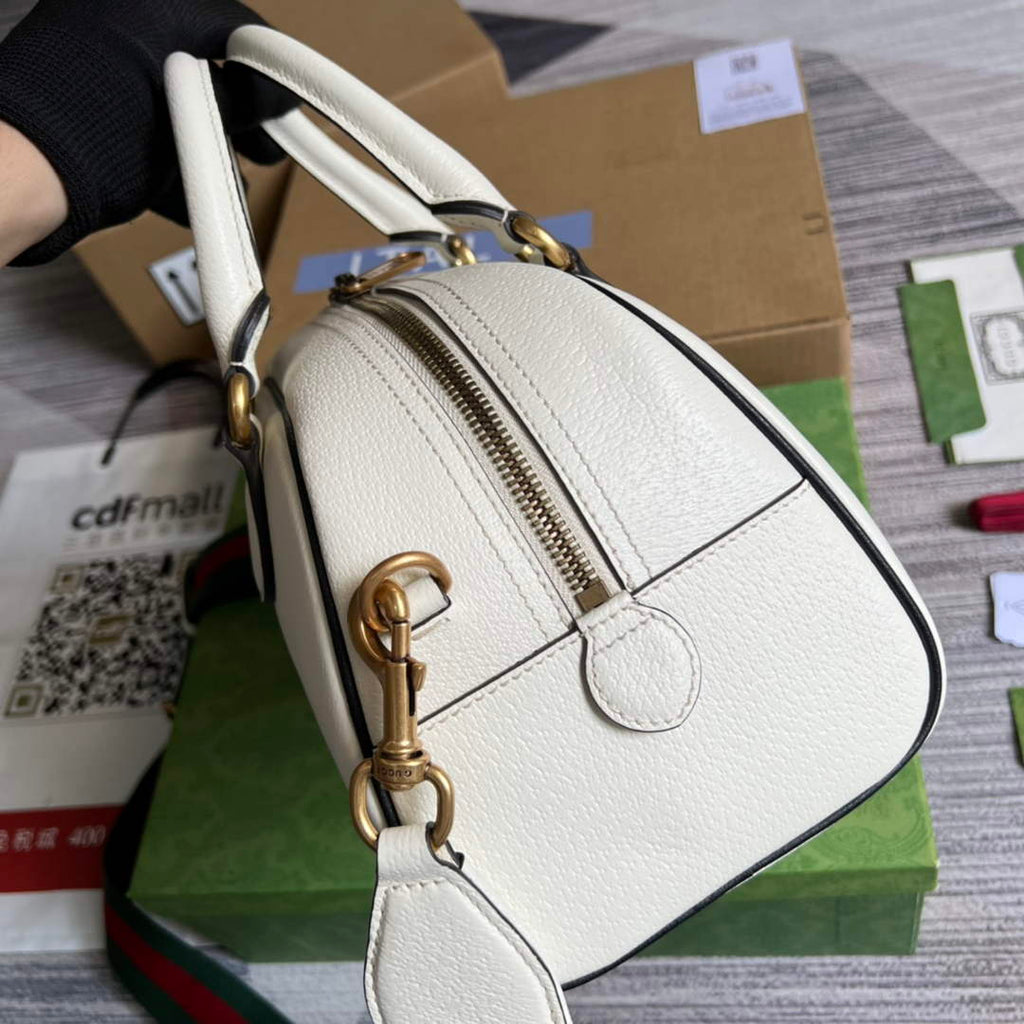 Adidas x Gucci 702397 mini duffle bag White