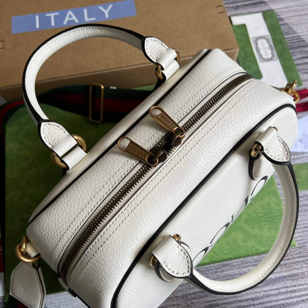 Adidas x Gucci 702397 mini duffle bag White