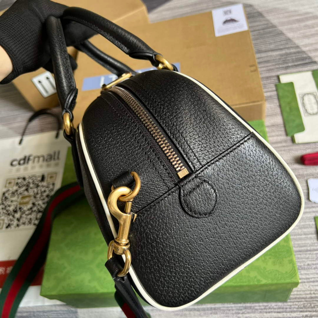 Adidas x Gucci 702397 mini duffle bag black
