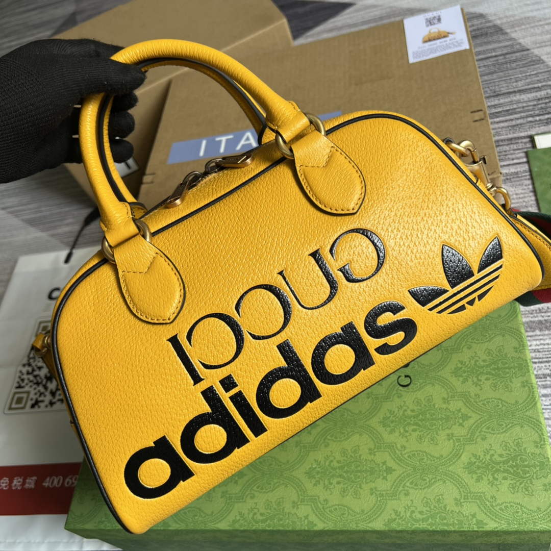 Adidas x Gucci 702397 mini duffle bag yellow - Default Title - View 1