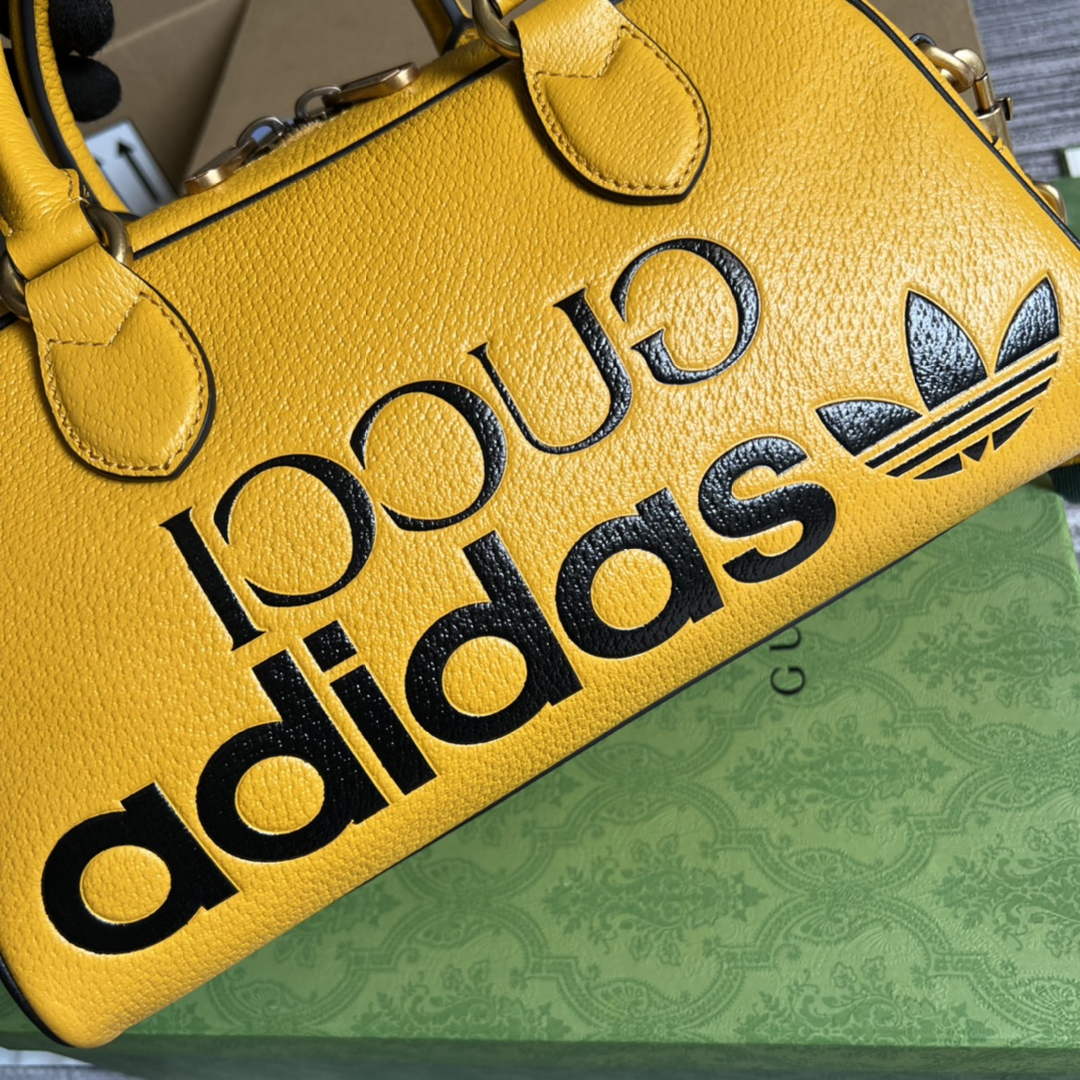 Adidas x Gucci 702397 mini duffle bag yellow - Default Title - View 6