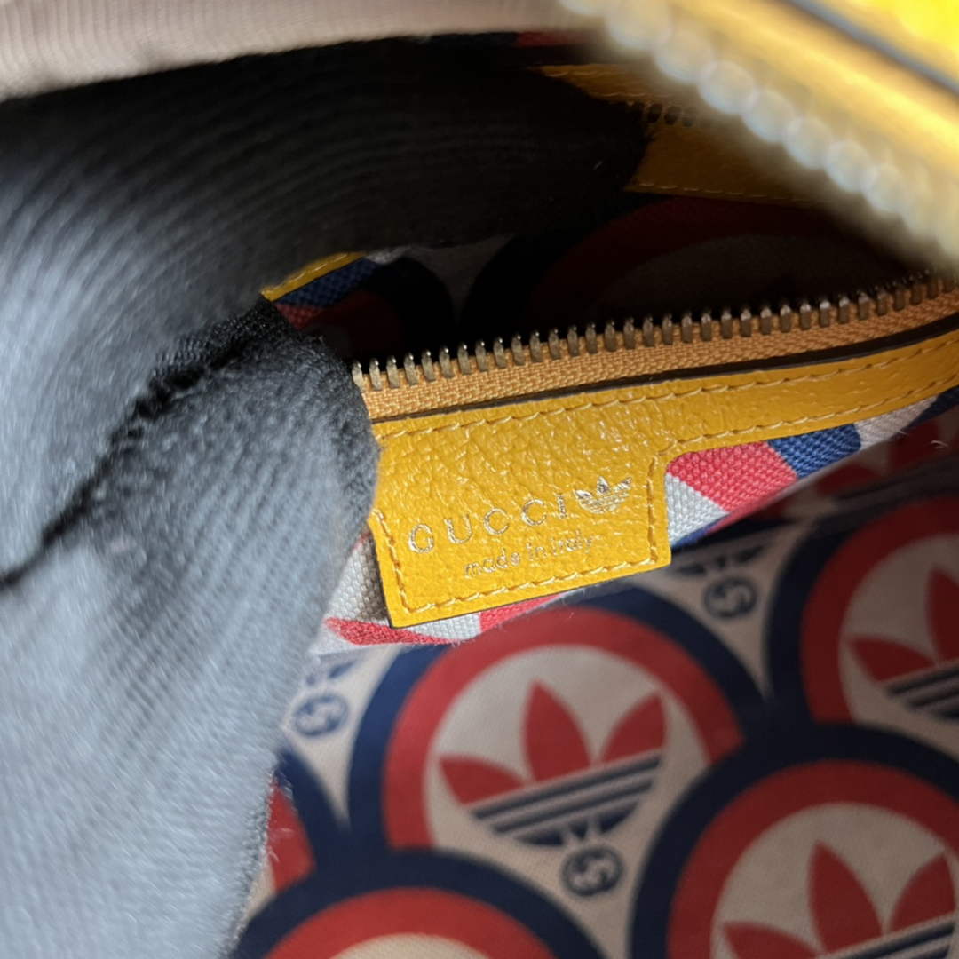 Adidas x Gucci 702397 mini duffle bag yellow