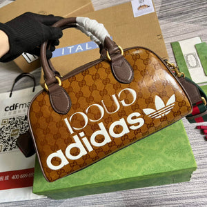 Adidas x Gucci 702397 mini duffle bag brown - Default Title - View 1