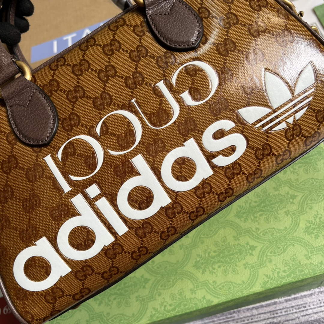 Adidas x Gucci 702397 mini duffle bag brown - Default Title - View 5