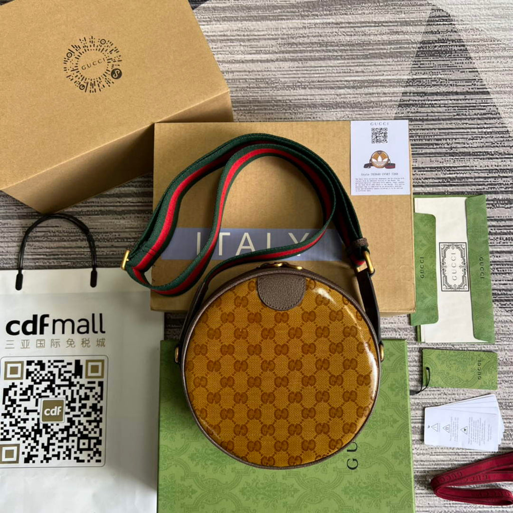 Adidas x Gucci ?702640 Ophidia small shoulder bag Beige and brown