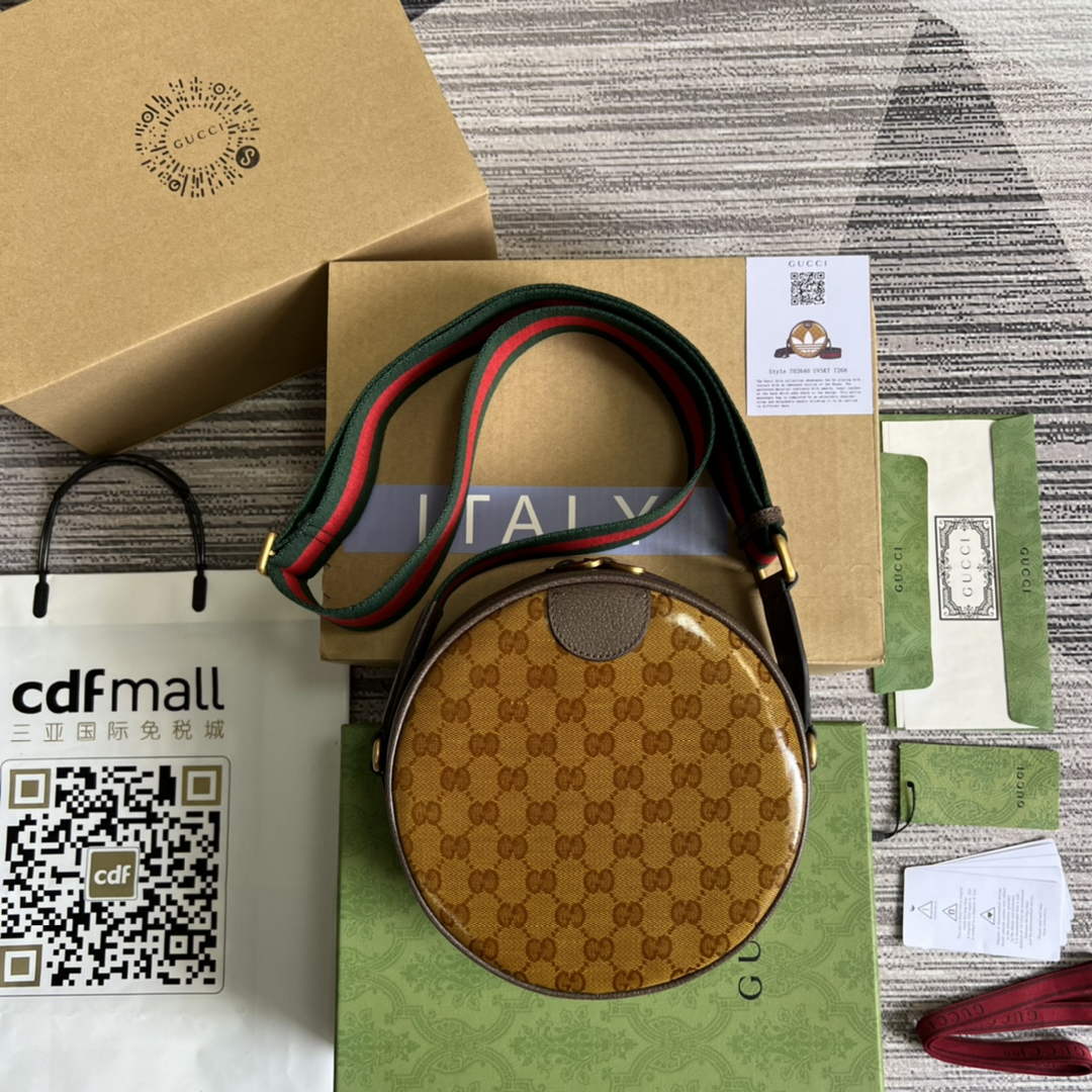 Adidas x Gucci ?702640 Ophidia small shoulder bag Beige and brown