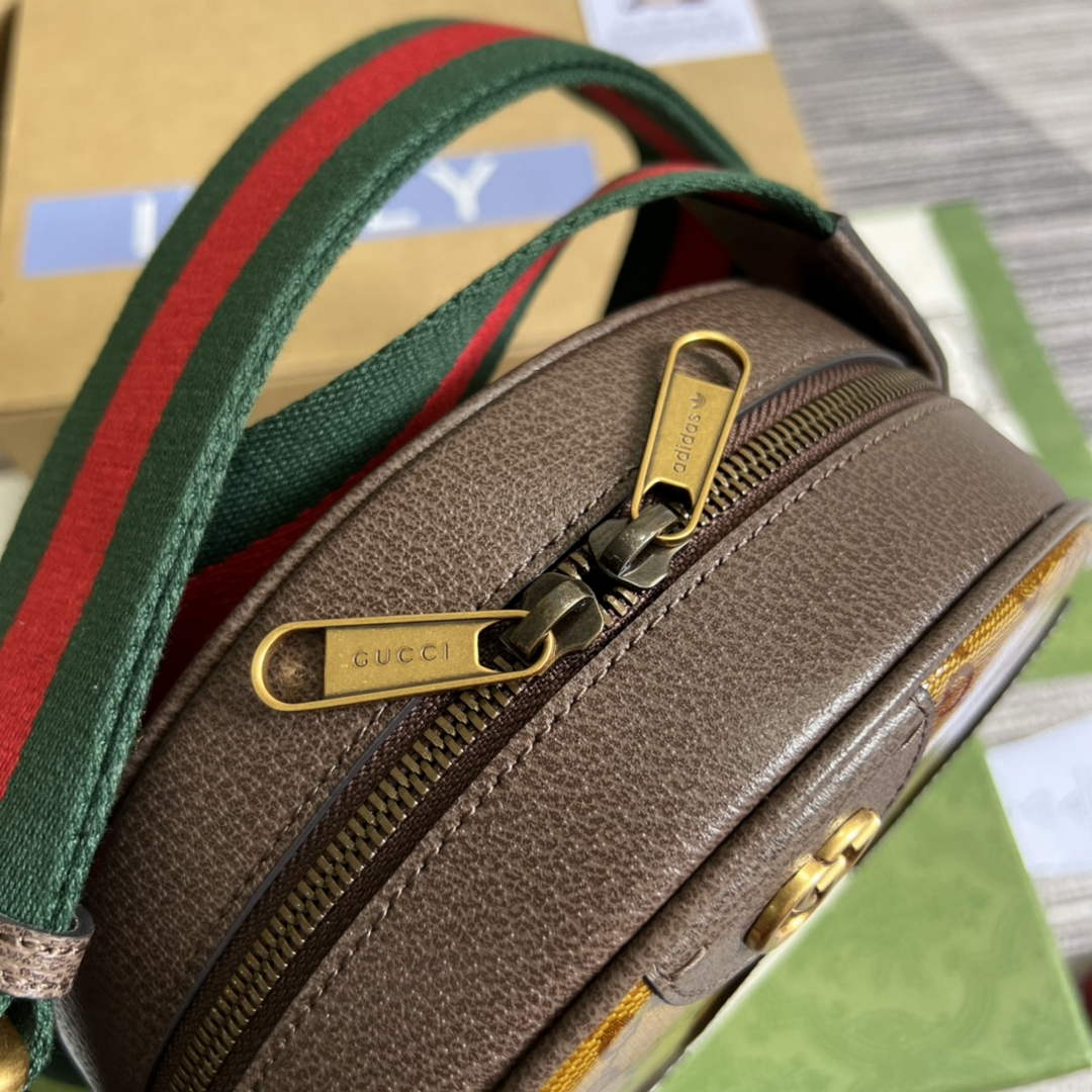Adidas x Gucci ?702640 Ophidia small shoulder bag Beige and brown