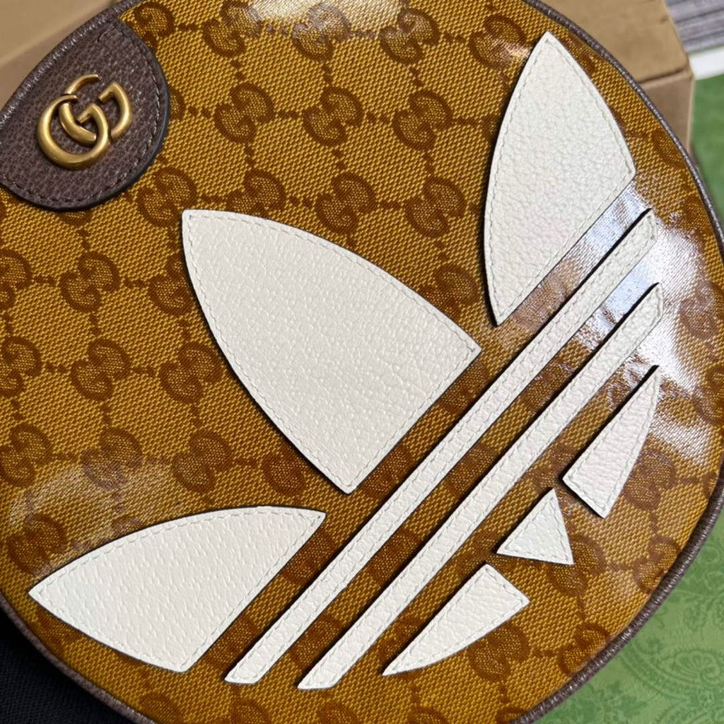 Adidas x Gucci ?702640 Ophidia small shoulder bag Beige and brown