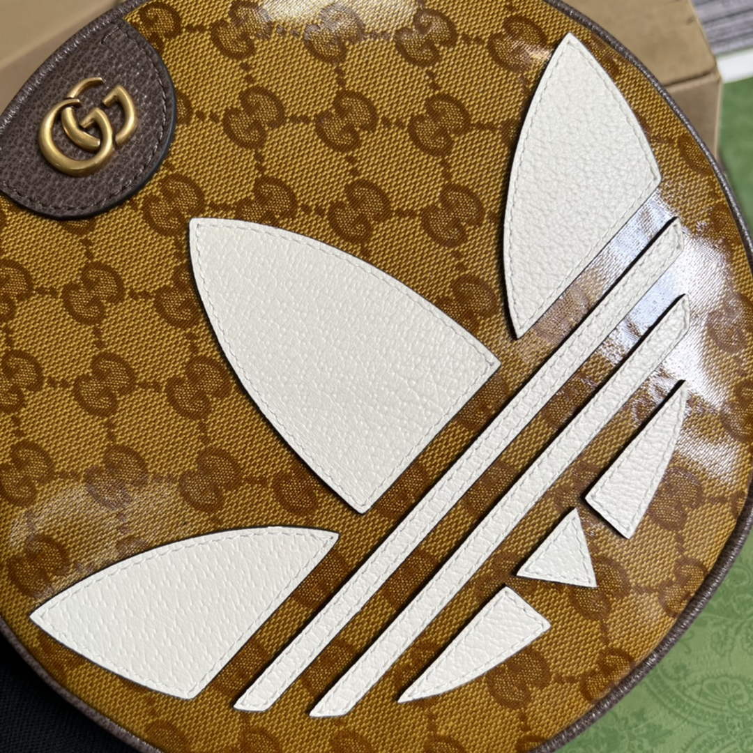 Adidas x Gucci ?702640 Ophidia small shoulder bag Beige and brown