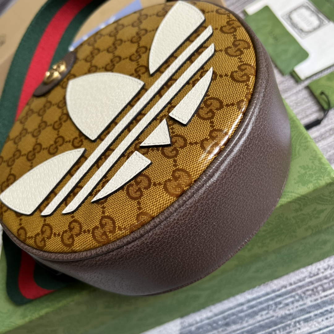 Adidas x Gucci ?702640 Ophidia small shoulder bag Beige and brown