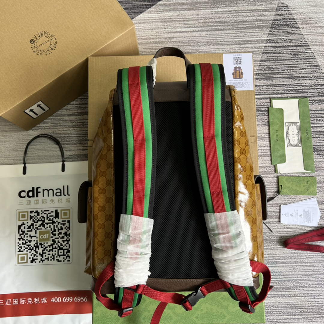 Adidas  x Gucci backpack ?495563 Beige and brown