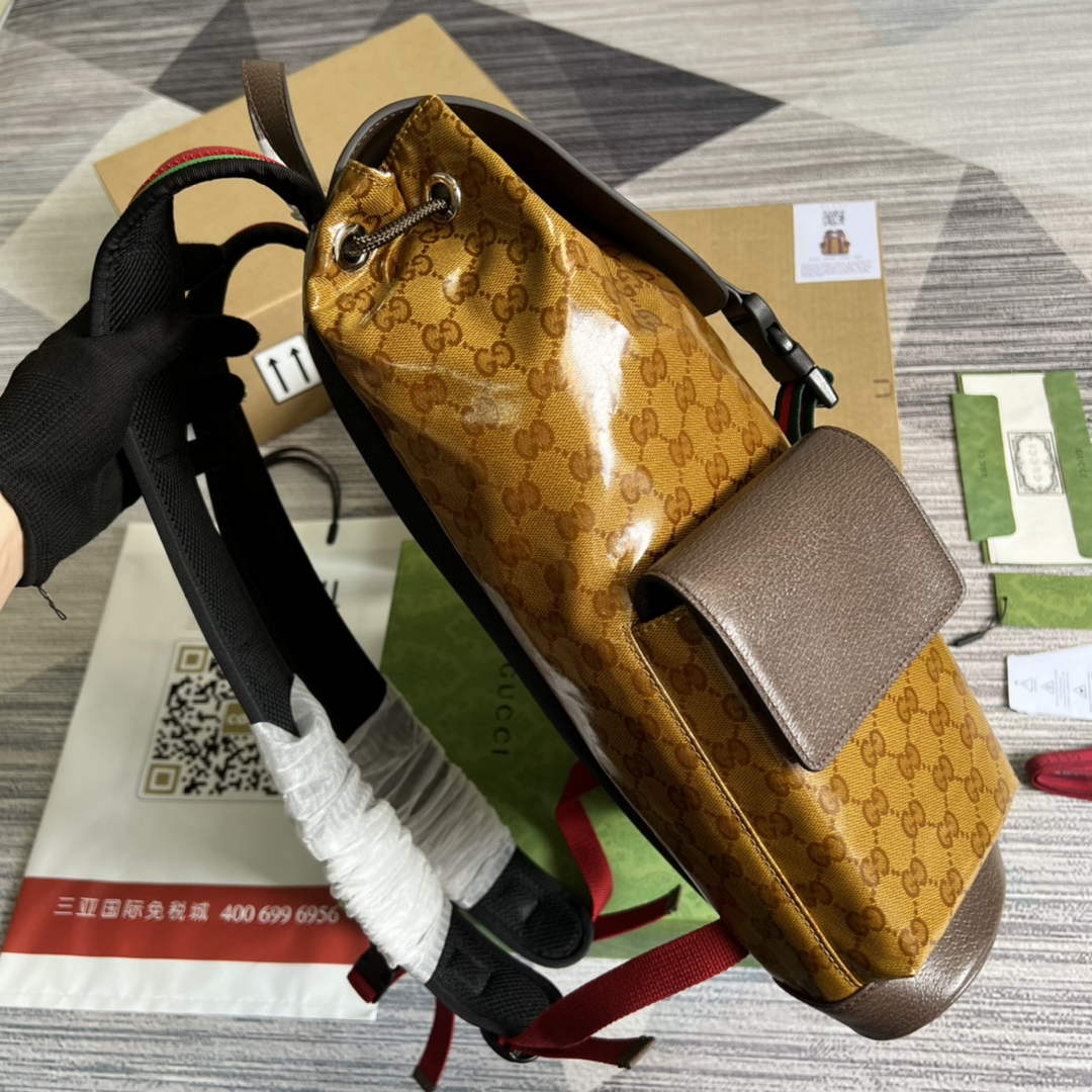Adidas  x Gucci backpack ?495563 Beige and brown