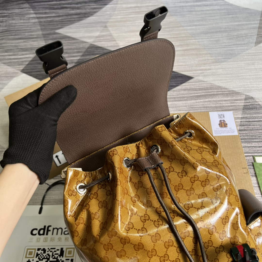 Adidas  x Gucci backpack ?495563 Beige and brown