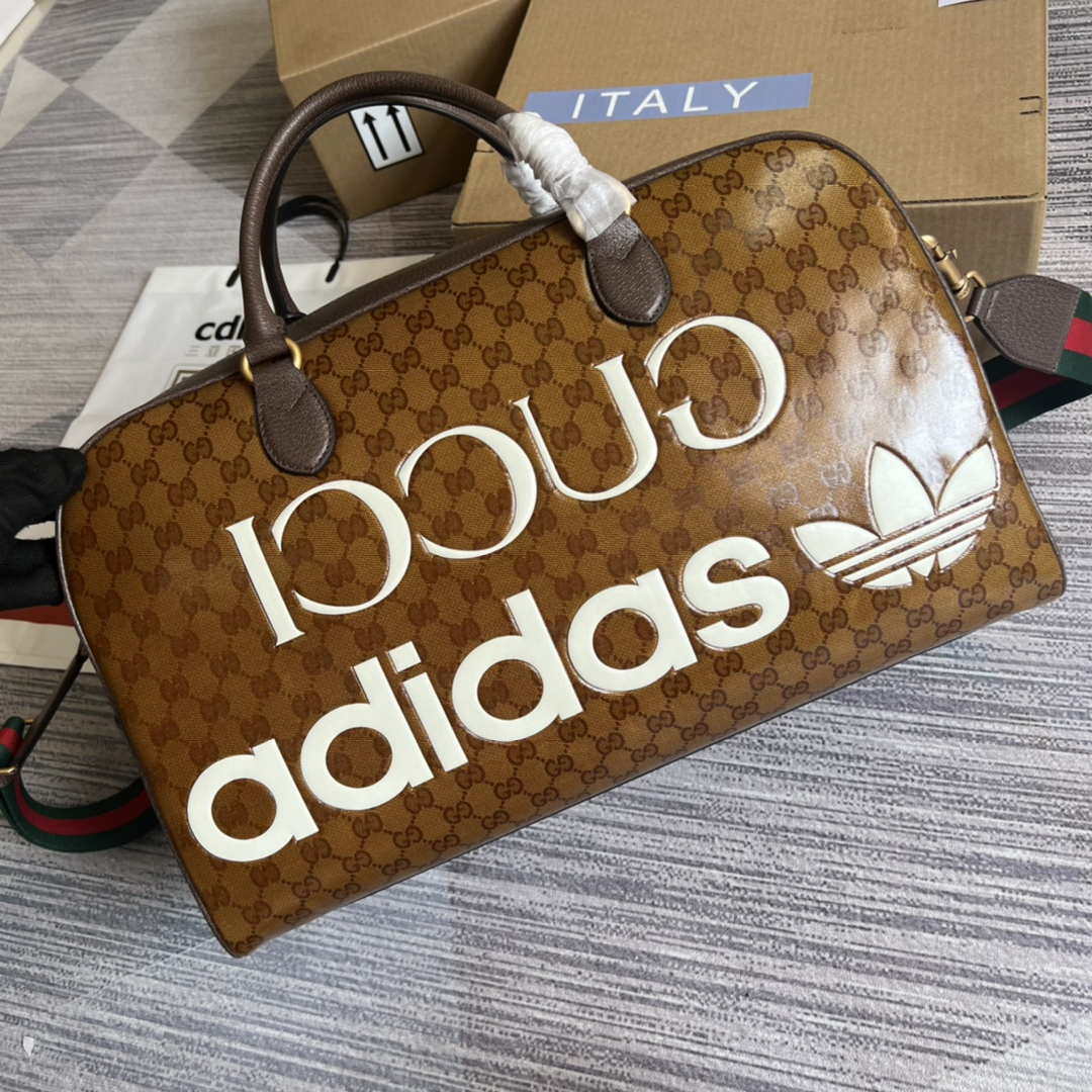 Adidas x Gucci large duffle bag 702422 Brown - Default Title - View 4