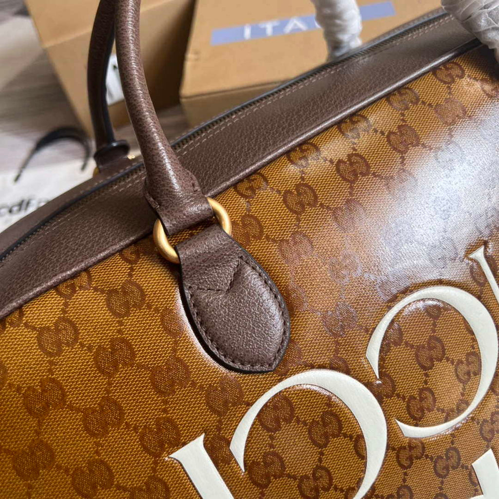 Adidas x Gucci large duffle bag 702422 Brown