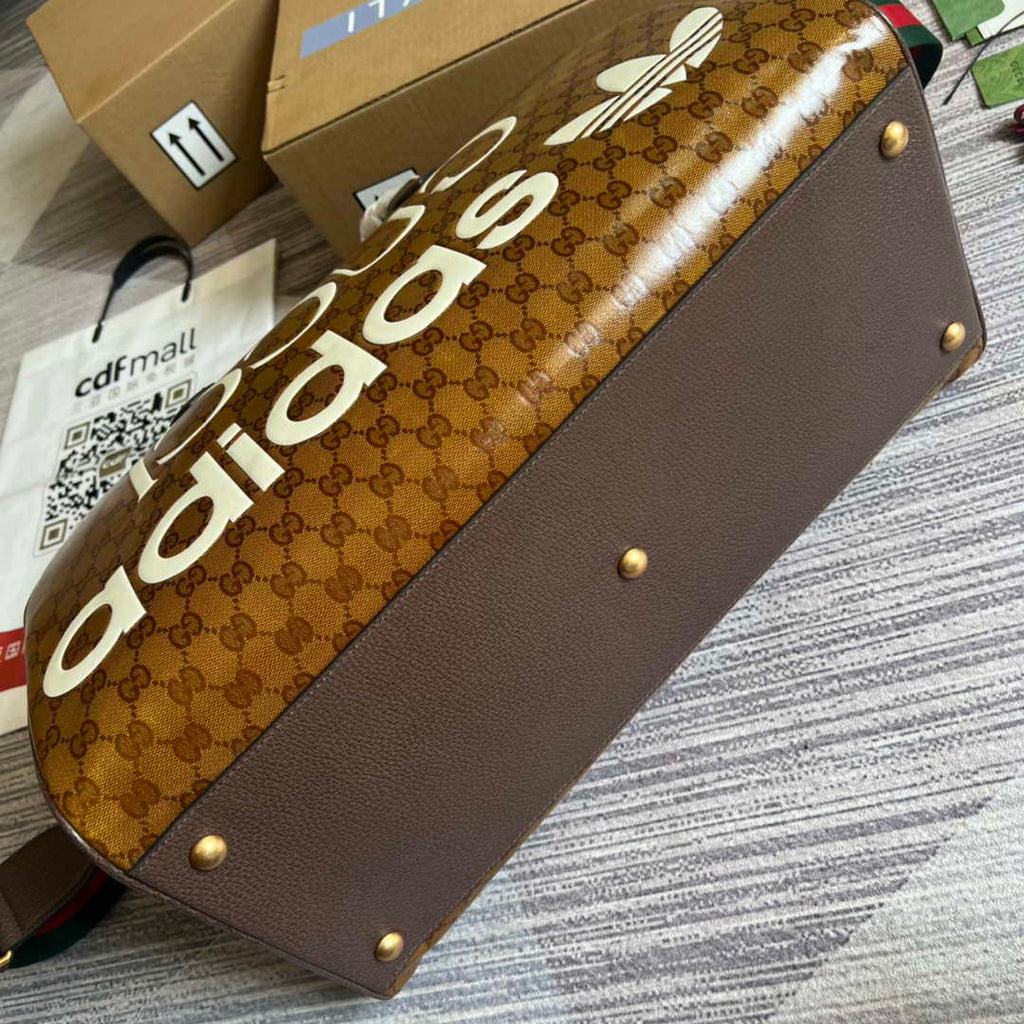 Adidas x Gucci large duffle bag 702422 Brown