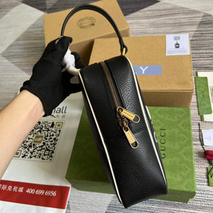 Adidas x Gucci mini top handle bag 702387 Black leather - Default Title - View 4